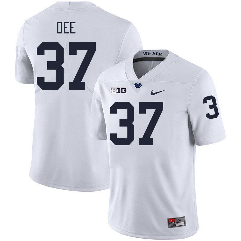 Men #37 Beckham Dee Penn State Nittany Lions College Football Jerseys Stitched-White